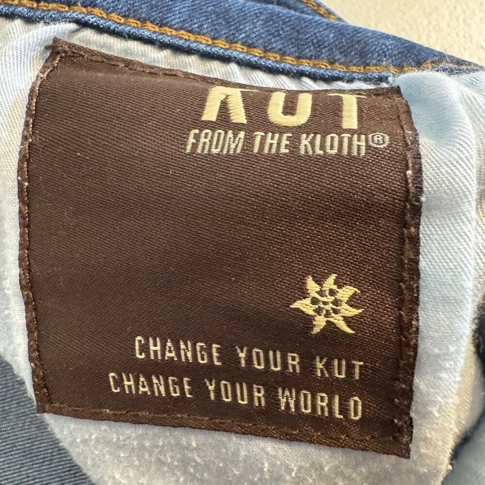 Kut From the Kloth jeans med wash lightly distressed skinny stretch denim Sz 8 - Picture 10 of 10